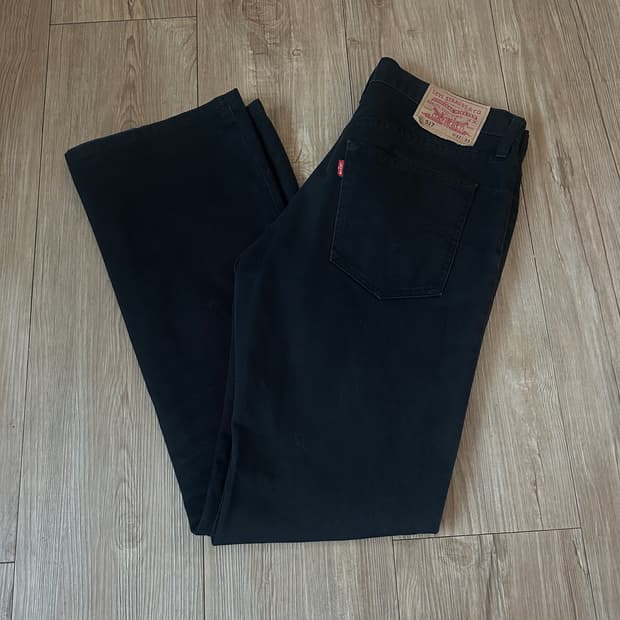 [W32 H33] 00s 리바이스 재팬 517 부츠컷 블랙