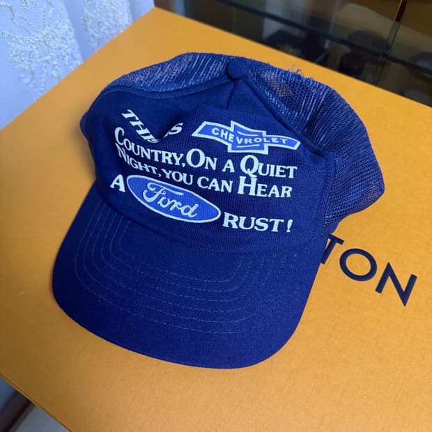 90s 빈티지 쉐보레 포드 노블티 트러커 캡