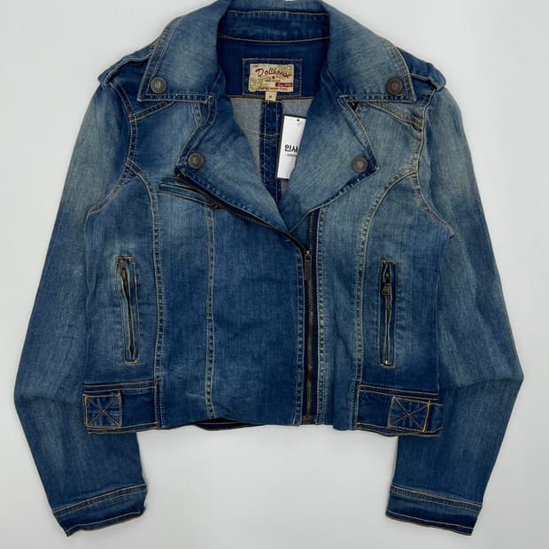 빈티지 크롭 데님자켓
