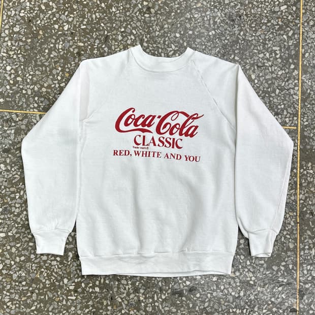 80s USA 코카콜라 빈티지 스웻셔츠 M