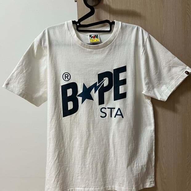 베이프 스타 데님 반팔티