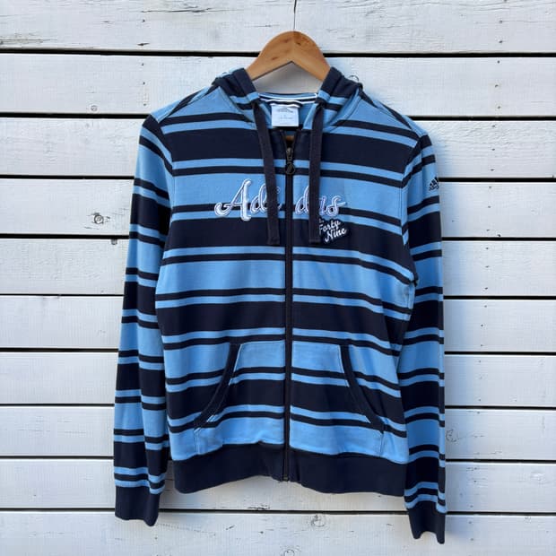 Adidas 아다다스 y2k 스트라이프 후드집업