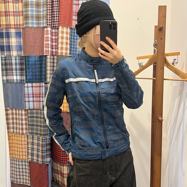 히스테릭글래머 블루 프린팅 바람막이