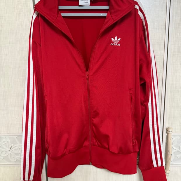 아디다스 트랙탑 레드 L