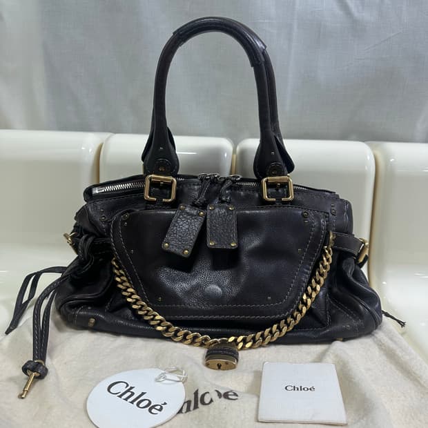 [A 정품] 끌로에 패딩턴백 다크브라운