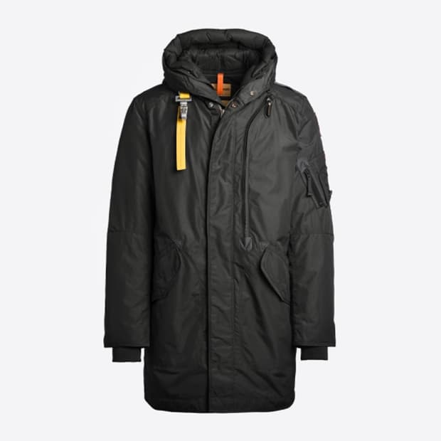 정품) 파라점퍼스 탱크베이스 다운 야상 패딩 마스터피스 블랙 오버핏 L