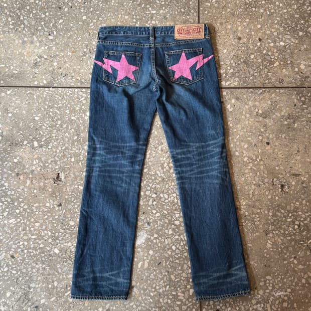 베이프 스타 데님 핑크 32