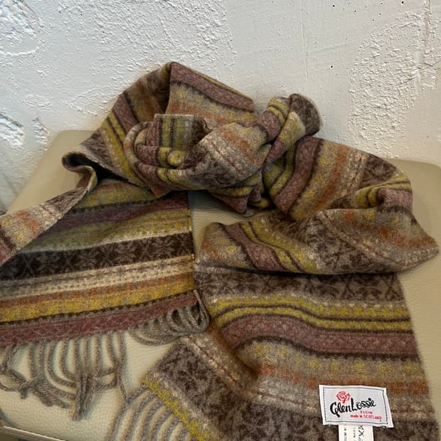 GlenLossie 퓨어울 머플러 Made in SCOTLAND