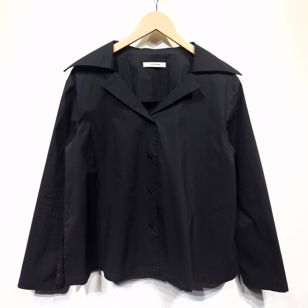 르17셉템버 오픈카라 셔츠 블랙(F)