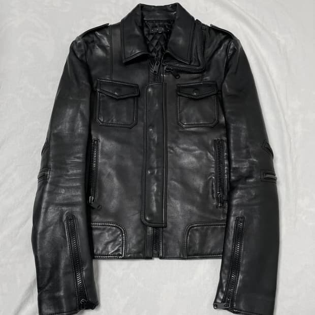 Stud homme lambskin leather jacket