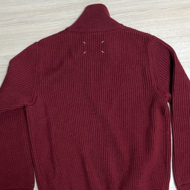Masion margiela 버건디 니트집업