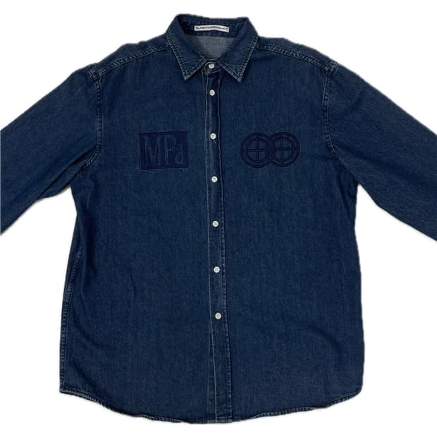 PLASTICPRODUCT denim shirts (navy)