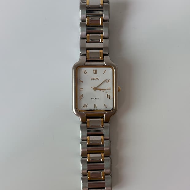 1990s Lucent Roman Index Square Quartz