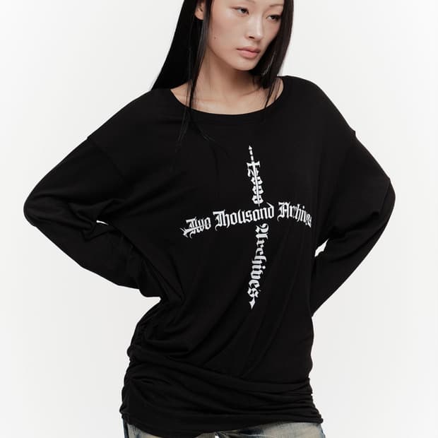 2000 아카이브 드레이프 롱슬리브