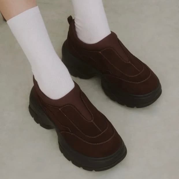 솔트앤초콜릿 아콘 스니커즈 밤색(240)