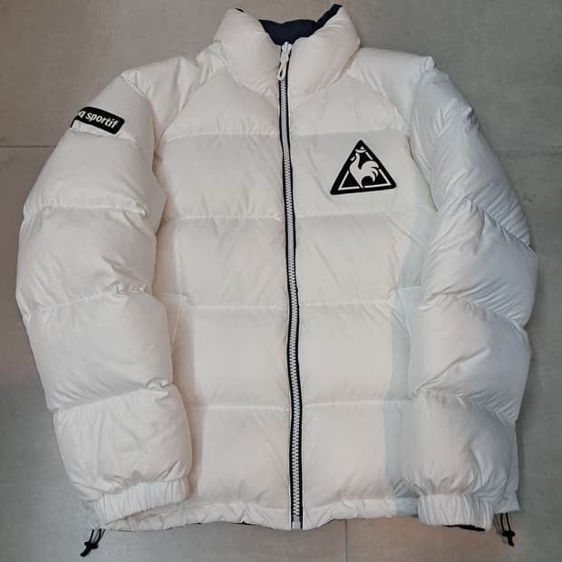 르꼬끄 리버시블 패딩 M(95) 화이트/네이비