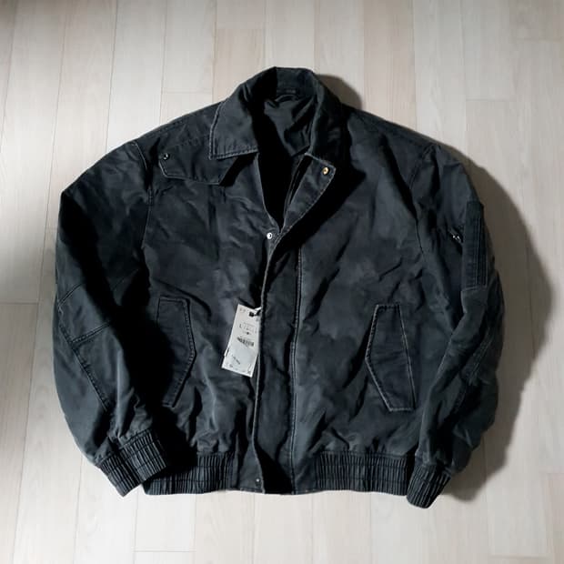 정가14만 (새제품L) 자라 왁스자켓 항공점퍼 블루종 마원 차콜 cwu