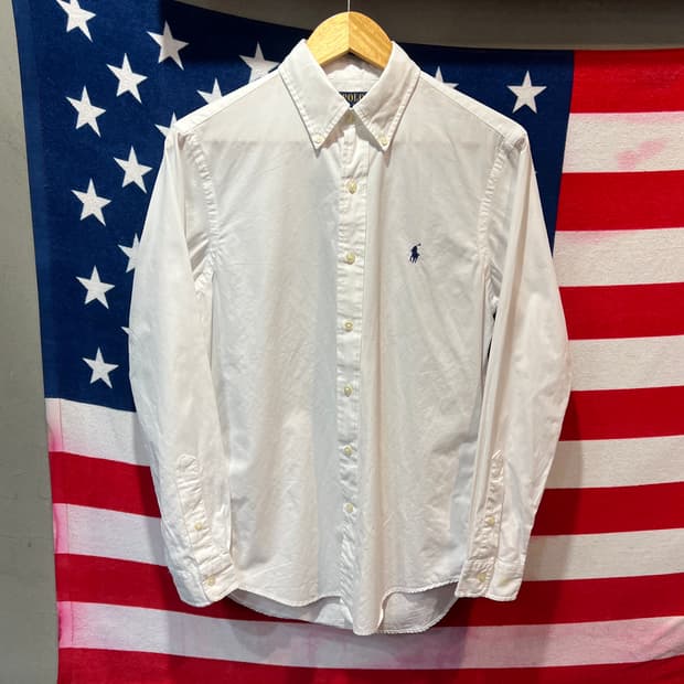 폴로 랄프로렌 QR 화이트 셔츠