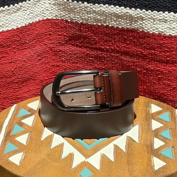 초코 브라운 싱글핀 레더 벨트 /classic singlepin belt