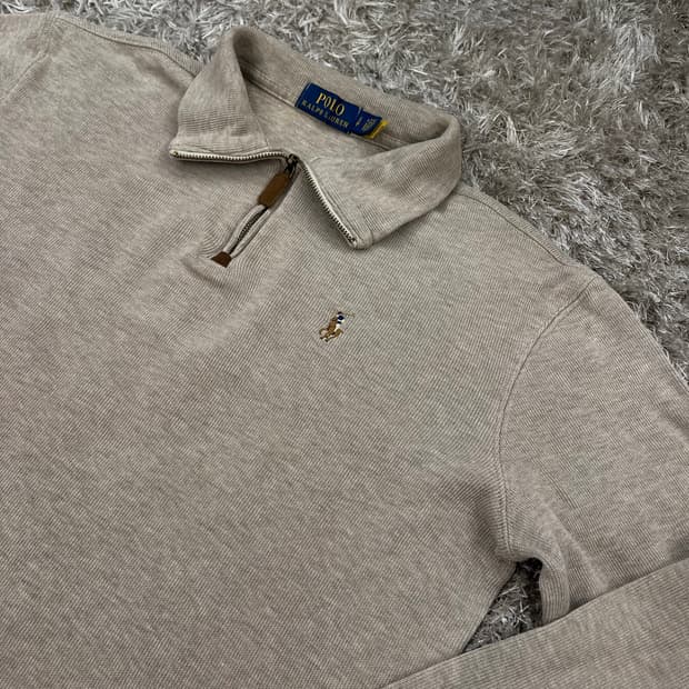 폴로 반집업 니트 22fw