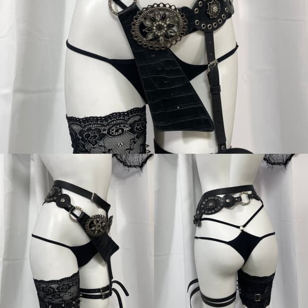 cubic flower belt
