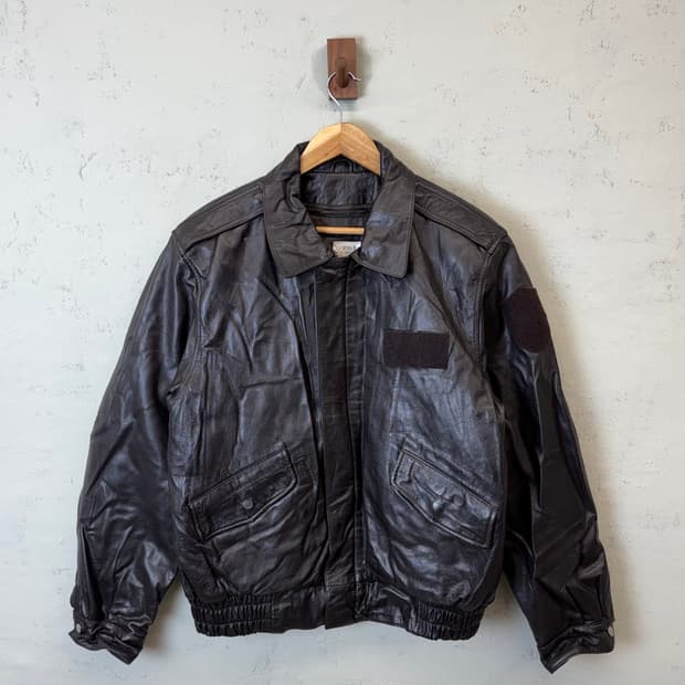 국군 조종사 리얼레더 자켓