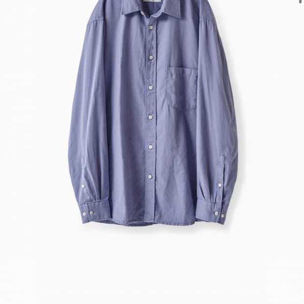[1,s] 이얼즈어고 코튼 드릴 포이카 셔츠 V3 라벤더