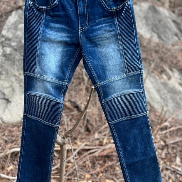 엠보 스컬 워싱 바이커진 30 