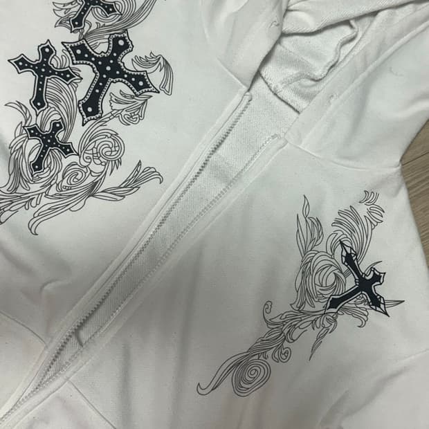 오리엔탈 빈티지 락시크 펑크 후드집업