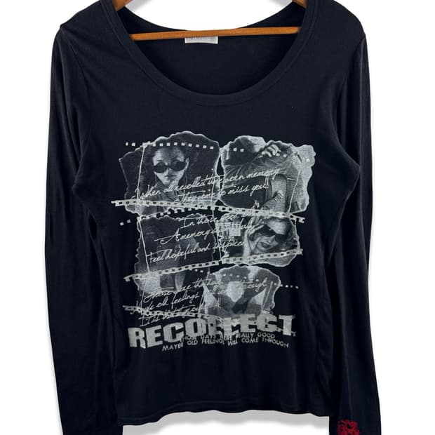 JPN Y2K 프린팅 롱슬리브2867