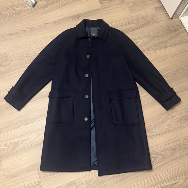 핏예쁜 네이비 롱코트 코트 L 