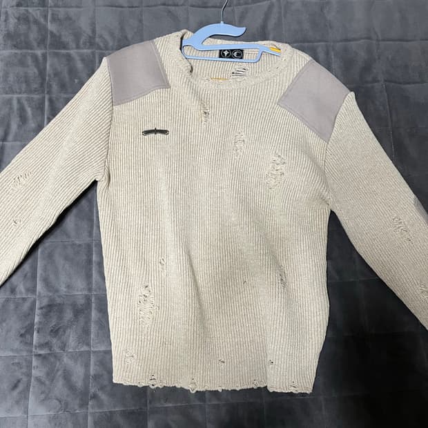 떠그클럽 패치 니트