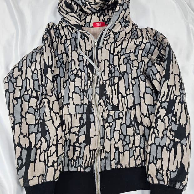 슈프림트리우드후드집업