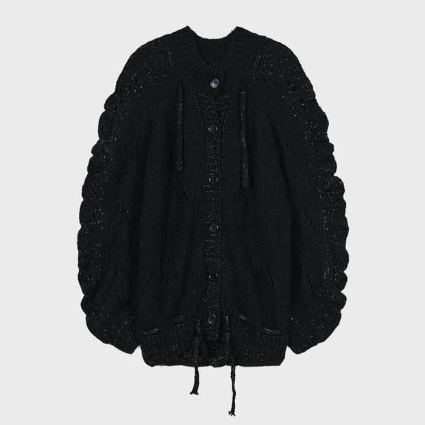 타입서비스 가디건 Glittered Knit Strap Cardigan 