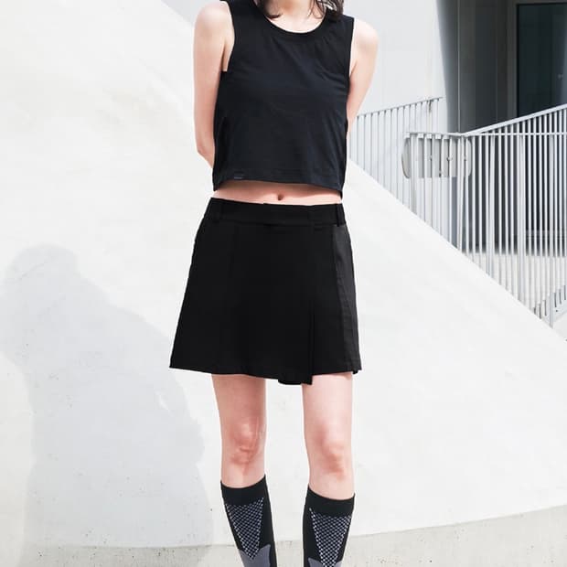 노드랩스 SKIRT PANTS_BLACK 스커트 팬츠 블랙 m사이즈