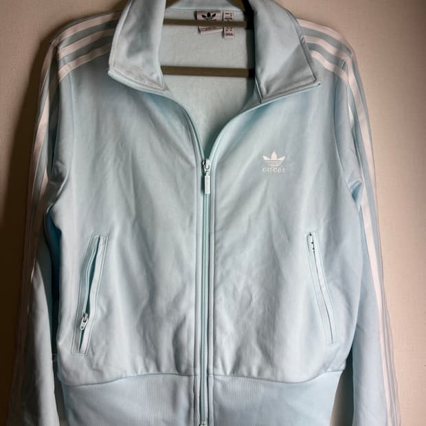 아디다스 파이어버드 하늘색 민트색 져지