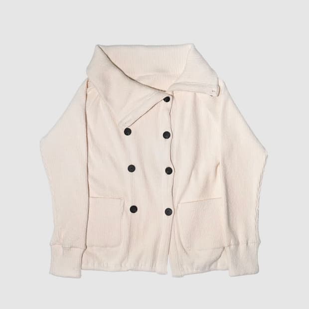 인앤양인하모니 더블 버튼 카디건 크림 가디건