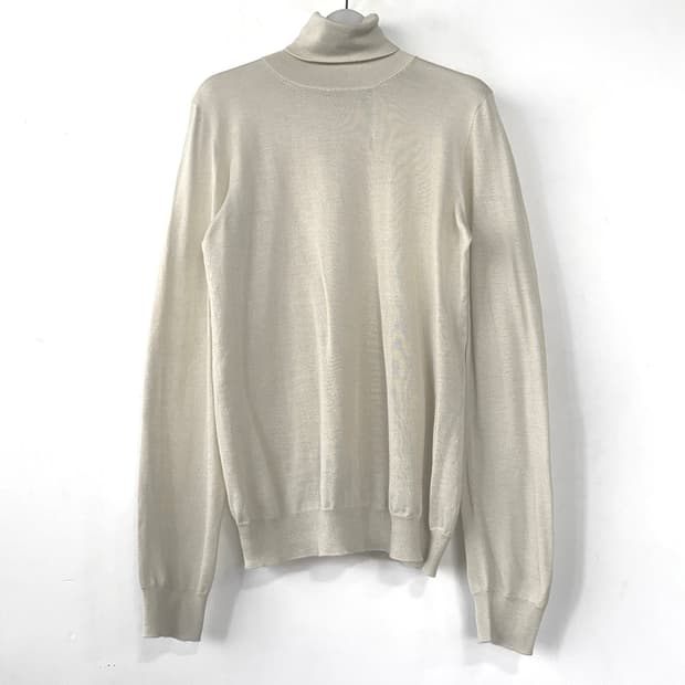 보테가베네타 실크 캐시미어 터틀넥 탑