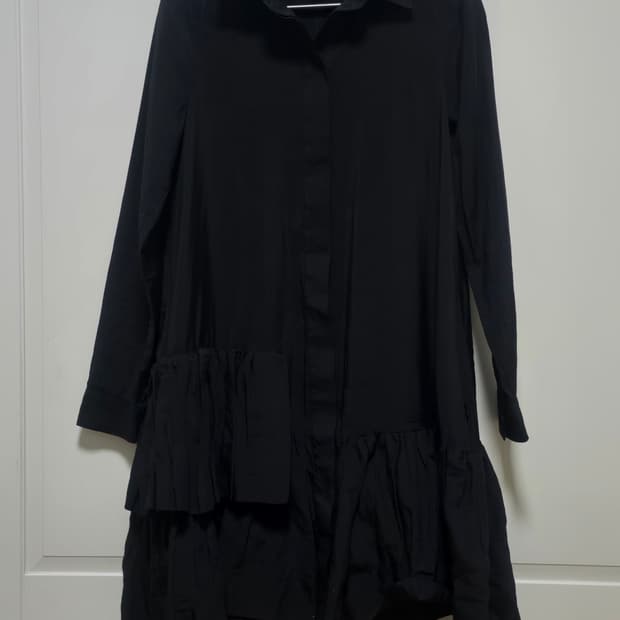 Cos 코스 프릴 셔츠 원피스 34