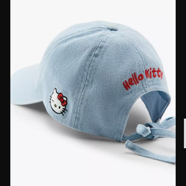 💥대대장급💥산리오 헬로키티 데님 캡 모자/자라 키티 모자(zara)