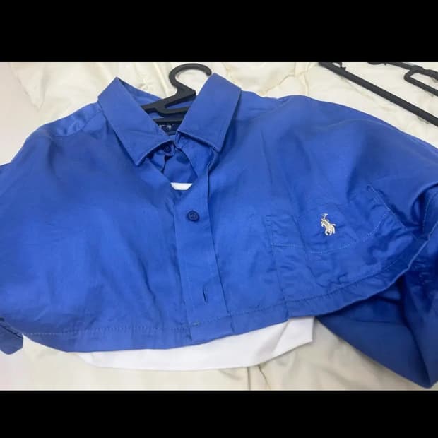 폴로 크롭 셔츠 브라탑 세트