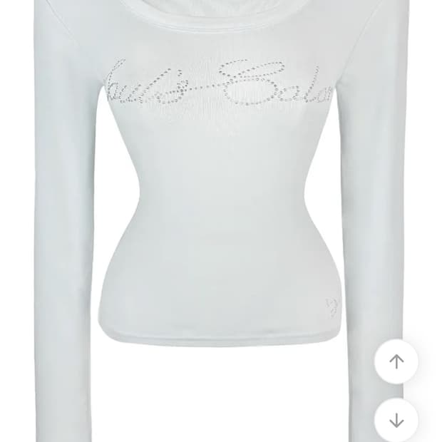 레터링 탑  baby blue