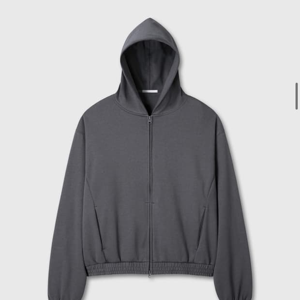 다이브인 크롭 후드집업