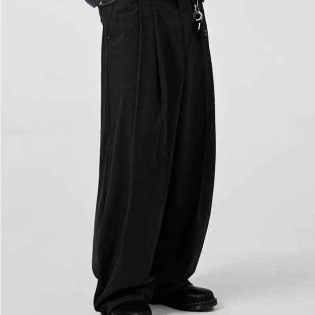 투턱 와이드 슬랙스