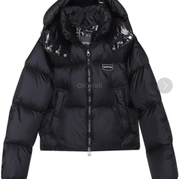 듀베디카 디아데마 블랙 크롭 패딩 IT42