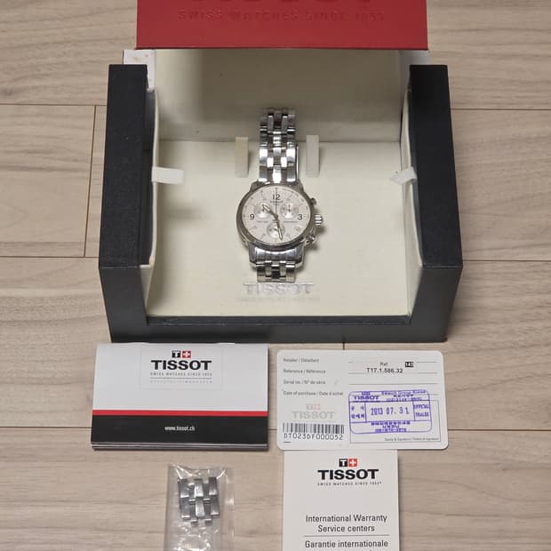 티쏘 (TISSOT) PRC200 메탈 T17.1.586.32 시계 (풀