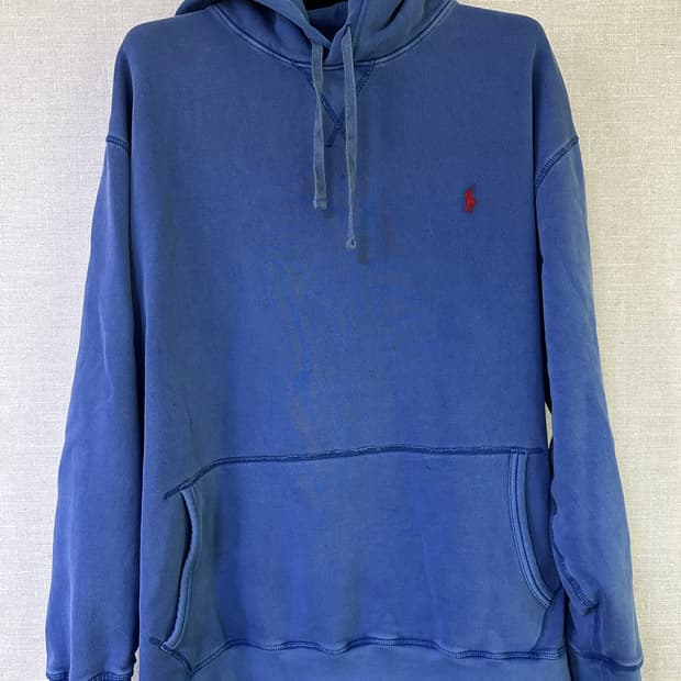 폴로 후드 블루
