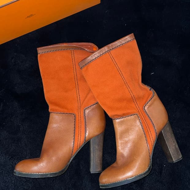 Chloe Rebecca Boots 끌로에 레베카 부츠 가죽 38