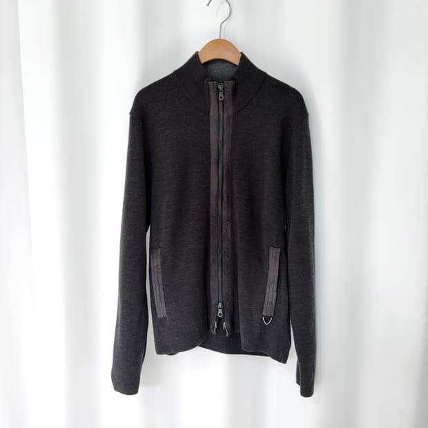 23ku HOMME knit zip up