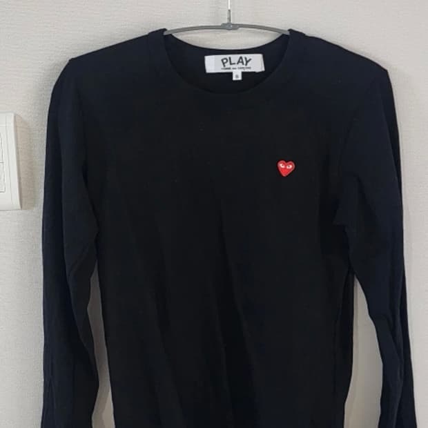 꼼데가르송 플레이 긴팔티 s